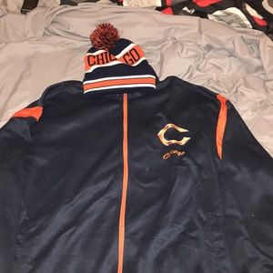 Big men’s Chicago Bears Jacket 2x and hat included
